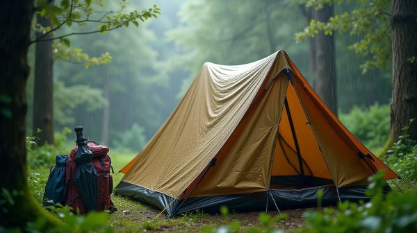 Tente de bivouac : poids, montage et protection contre la pluie